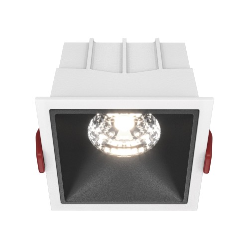 Downlight ALFA LED 15W 4000K biało-czarny kwadratowy wpuszczany