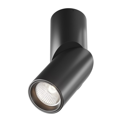 DAFNE LED 10W 4000K tuba czarna łamana regulowana natynkowa