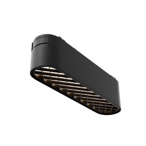 RADITY Basis Grid LED 6W 4000K 90 st 11,6cm lampa czarna do szyn magnetycznych