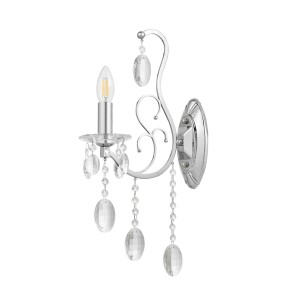 DANIELLA W1 ekskluzywny kinkiet kryształowy chromowany 1xE14  (1)