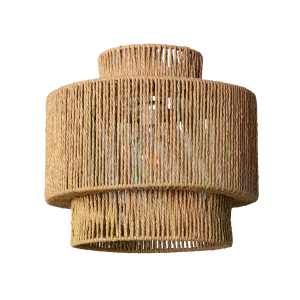 Lampa Wisząca Boho z Plecionego Papieru Abruzzo Sara 40cm E27