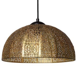 EMMA Lampa Wisząca Złota Abruzzo zdobiony metal E27