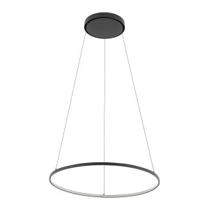 CIRCOLO LED M 21W 10862 wisząca obręcz w poziomie 60cm czarna 4000K