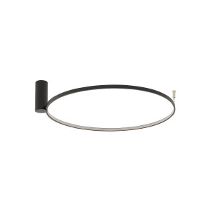 CIRCOLO LED S 18W lampa sufitowa lub kinkiet obręcz 45cm czarna 4000K