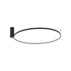 CIRCOLO LED M 21W lampa sufitowa lub kinkiet obręcz 60cm czarna 4000K
