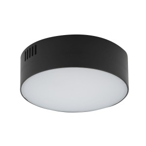 LID ROUND LED 15W 4000K plafon czarny okrągły fi 11cm
