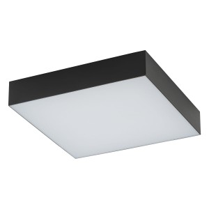 LID SQUARE LED 35W 3000K plafon czarny kwadratowy 21cm