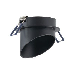 SOLTA lampa wpuszczana czarna tuba ukośna 1xGU10