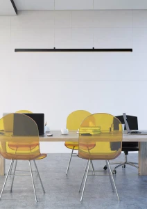 SIGMA LED 30W lampa wisząca nad stół biurko nowoczesna czarna z wbudowanym ściemniaczem