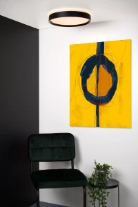 NURIA czarny plafon LED 18W 2700K fi 30cm 3 StepDim