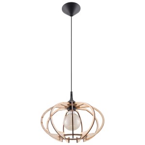 Lampa wisząca MANDELINO naturalne drewno
