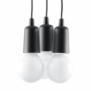 Lampa wisząca DIEGO 3 czarna