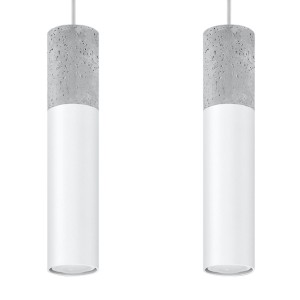 Lampa wisząca BORGIO 2 biały