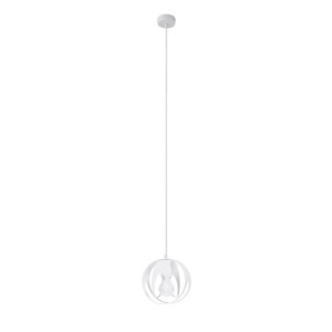 Lampa wisząca TULOS 1 biała