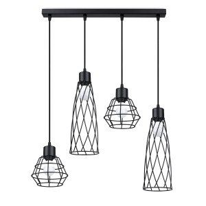 Lampa wisząca SUBA 4L czarna