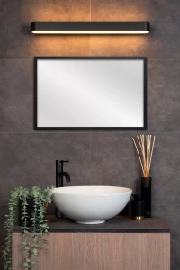 MADELON LED 18W 2700K IP44 kinkiet nad lustro łazienkowy czarny 90cm