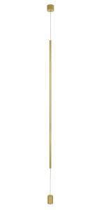 BUGA LE41358 Nowoczesna lampa wisząca złota o cylindrycznym kształcie zintegrowane LED 1400 lm Elegancka