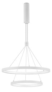 IRUN LE41408 Nowoczesna lampa wisząca o podwójnym pierścieniowym kształcie Jasne i efektywne oświetlenie