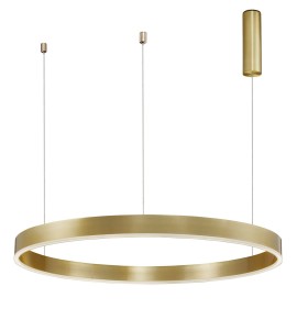 JACA LE41424 Nowoczesna lampa wisząca o okrągłym kształcie złota lampa LED o dużej średnicy