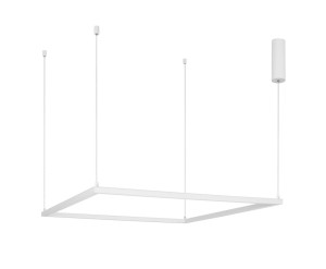 JAEN LE41428 Nowoczesna lampa wisząca prostokątna z aluminiowym profilem i akrylowym dyfuzorem  Jasne światło