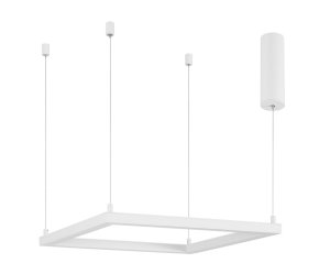 JAEN LE41430 Nowoczesna lampa wisząca kwadratowa z aluminiowym profilem i akrylowym kloszem
