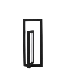 MITU LE41449 Lampa stołowa geometryczna czarna z aluminiową ramą