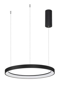 ROTA LE41471 Nowoczesna lampa wisząca o okrągłym kształcie Czarna matowa  zintegrowanym LED 38W