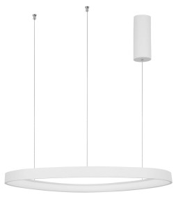 TAFI LE41479 Nowoczesna lampa wisząca owalna aluminiowa zintegrowane LED 2400 lumenów