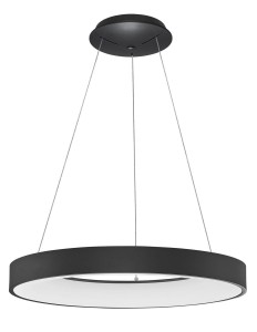 TOME SMART LE41513 Nowoczesna lampa wisząca o okrągłym kształcie z aluminiowo-akrylowym kloszem