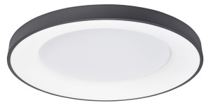 TOME LE41524 Nowoczesna lampa sufitowa o okrągłym kształcie z aluminiowo-akrylowym wykończeniem w kolorze czarnym