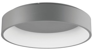 TOME SMART LE41546 Nowoczesna lampa sufitowa o cylindrycznym kształcie Szara lampa z akrylu i metalu  Jasne, równomierne oświetlenie
