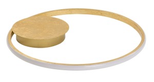 ARICA LE41579 Nowoczesna lampa sufitowa o złotym pierścieniowym kształcie z okrągłym elementem  Wyjątkowy design