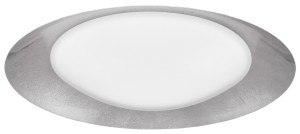 AVILA LE41581 Nowoczesna lampa sufitowa o owalnym kształcie Biało srebrna zintegrowane LED 1400 lumenów