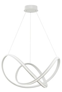 GUIJO LE41646 Nowoczesna lampa wisząca o falistym kształcie 700x1200 mm Biała Elegancja