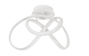 HANGA LE41647 Nowoczesna lampa wisząca o pętelkowym kształcie Biała jasna lampa LED o dużej mocy