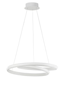 JUNIN LE41659 Nowoczesna lampa wisząca o podwójnym owalnym kształcie  zintegrowane LED 32W