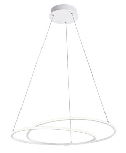 LANUS LE41663 Nowoczesna lampa wisząca o falistym kształcie z dwoma pierścieniami aluminiowa
