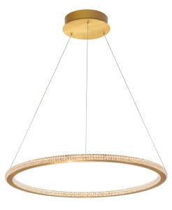 MONTE LE41695 Nowoczesna lampa wisząca o okrągłym kształcie złota elegancja