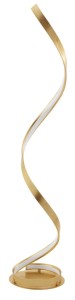 NUEVE LE41710 Lampa podłogowa złota designerska o falistym kształcie zintegrowane LED