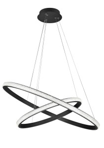 OCANA LE41715 Nowoczesna lampa wisząca o podwójnym, owalnym kształcie z efektownym oświetleniem LED