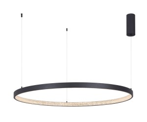 MORON LE41721 Nowoczesna lampa wisząca o owalnym kształcie z aluminiowym wykończeniem