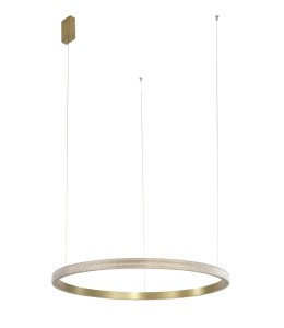 PAINE LE41733 Nowoczesna lampa wisząca o okrągłym kształcie w kolorze antycznego mosiądzu
