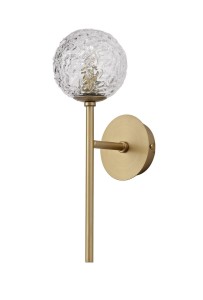 PASTO LE41736 Nowoczesna lampa ścienna złota z kloszem w kształcie kuli