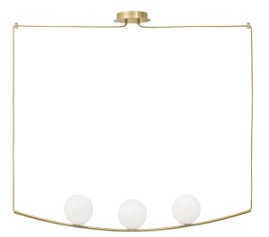 SORIA LE41785 Nowoczesna lampa wisząca Trzy kuliste klosze Elegancki design