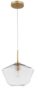 TULUA LE41794 Nowoczesna lampa wisząca o geometrycznym kształcie złota i szklana elegancka