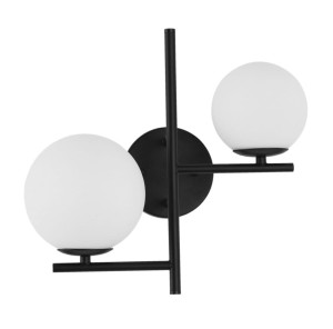 TURBO LE41802 Nowoczesna lampa wisząca z dwoma kloszami kulistymi Elegancki design