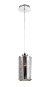 YERBA LE41828 Nowoczesna lampa wisząca cylindryczna szklana czarna