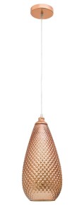 BOYACA LE41906 Nowoczesna lampa wisząca Kształt kropli Czerwone złoto Metal Szkło 120 cm