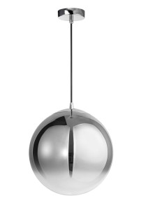 CALETA LE41933 Nowoczesna lampa wisząca Kulowe szkło Dymiony chrom Elegancka