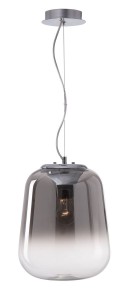 CANADA LE41937 Nowoczesna lampa wisząca o zaokrąglonym kształcie z dymionym szkłem